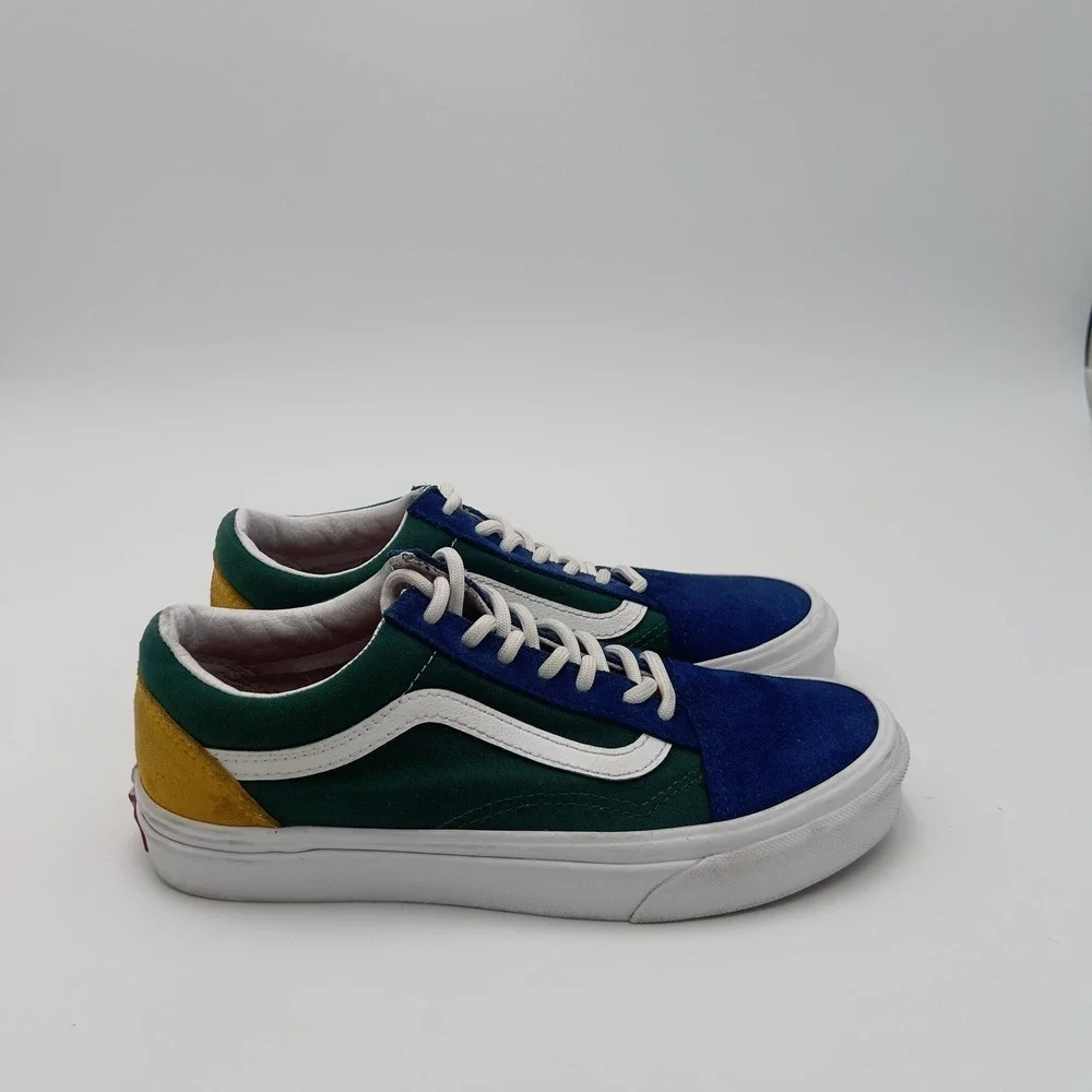 Vans Old Skool Yacht Club Blue Green Yellow Men's 5.5 Women's 7 Sneakers